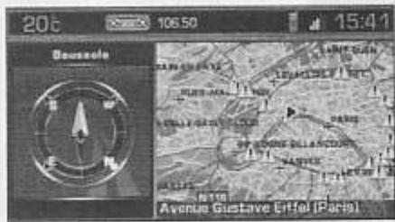 PEUGEOT 407 - Mode «selection-déplacement sur carte - 1