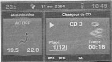 PEUGEOT 407 - Menu "changeur - 2
