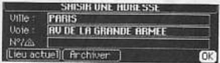 PEUGEOT 407 - Saisie d'une adresse - 1