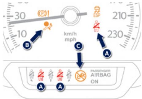PEUGEOT 508 - Ceintures avant et airbag frontal passager - 1