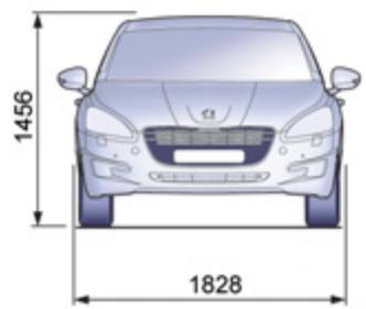 PEUGEOT 508 - Dimensions (en mm) - 1