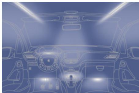 PEUGEOT 2008 - Éclairage d'ambiance intérieure - 1
