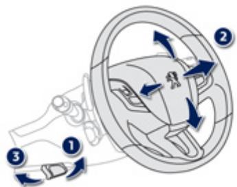 PEUGEOT 2008 - Réglage du volant - 1