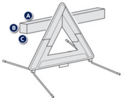 PEUGEOT 2008 - Triangle de présignalisation (rangement) - 1