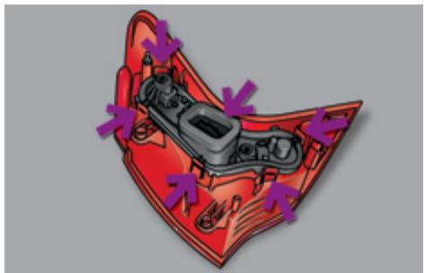 PEUGEOT 3008 - Changement des feux stop/position, recul et indicateurs - 2