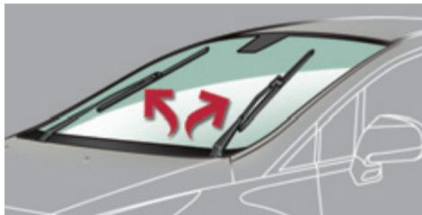PEUGEOT 3008 - Position particulière de l'essuie-vitre avant - 1