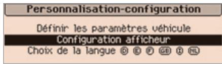 PEUGEOT 3008 - Menu «personnalisation-configuration - 1