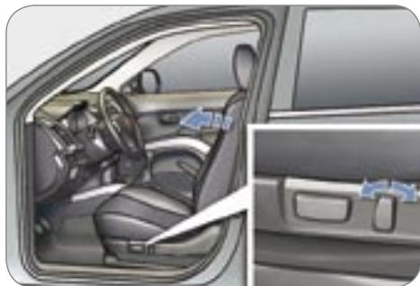 PEUGEOT 4007 - Réglage en hauteur et en inclinaison de l'assise du siège conducteur - 1