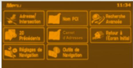 PEUGEOT 4007 - Menu «navigation-guidage - 1
