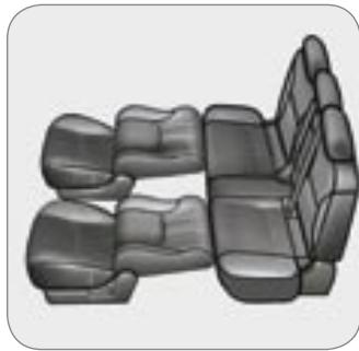 PEUGEOT 4007 - Configuration «sièges abaissés - 4