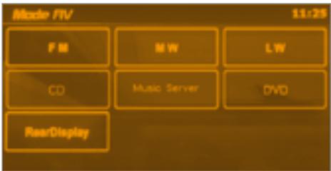 PEUGEOT 4007 - Menu «audio-video - 1