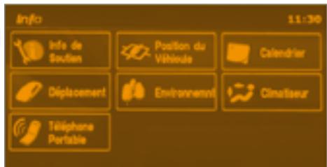 PEUGEOT 4007 - Menu «informations - 1