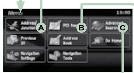 PEUGEOT 4007 - Recherche d'une destination par une adresse ou des centres d'intérêt (POI) - 3
