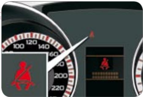 PEUGEOT 4007 - Témoin de non-bouclage / débouclage de ceinture avant conducteur - 2