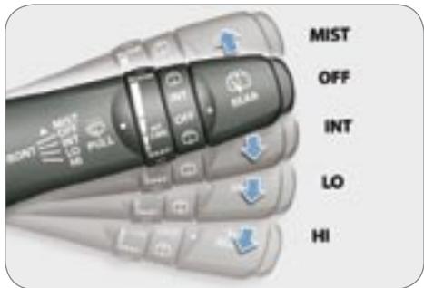 PEUGEOT 4007 - Les commandes d'essuie-vitre - 1