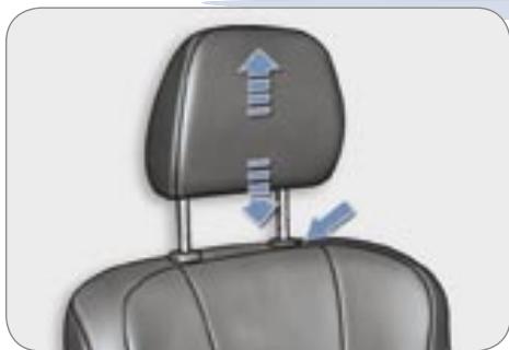 PEUGEOT 4007 - Réglage en hauteur de l'appuie-tête - 1
