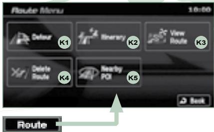 PEUGEOT 4007 - Informations affichées sur la carte lors de la navigation - 1