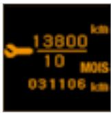 PEUGEOT 4007 - L'indicateur d'entretien - 1