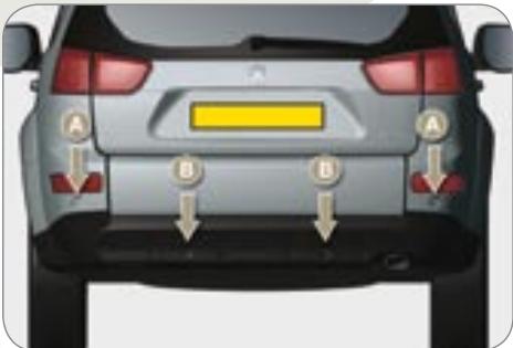 PEUGEOT 4007 - L'aide SONORE au stationnement arrière - 1