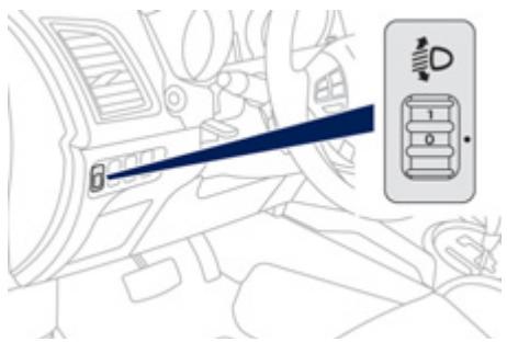 PEUGEOT 4008 - Réglage manuel des projecteurs - 1