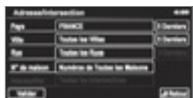 PEUGEOT 4008 - Saisir une adresse et activer le guidage (2/2) - 2