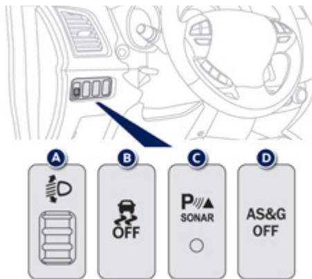 PEUGEOT 4008 - Barrette de commandes latérales - 1