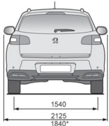 PEUGEOT 4008 - Dimensions (en mm) - 2