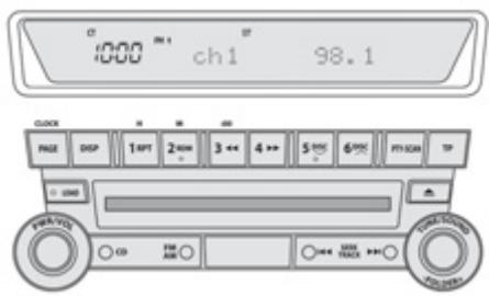 PEUGEOT 4008 - Écran du système audio-cd - 1