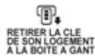 PEUGEOT 4008 - Démarrage de secours avec la clé électronique - 3