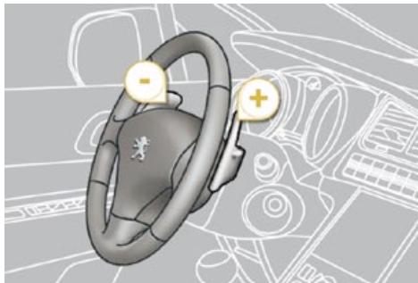 PEUGEOT 5008 - Commandes sous-volant - 1