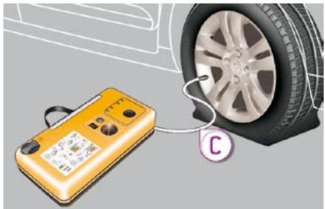 PEUGEOT 5008 - Utilisation du kit - 3