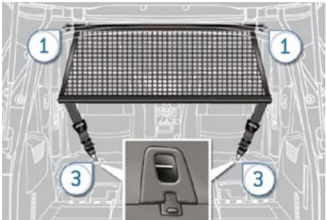 PEUGEOT 5008 - Filet de retenue de charge haute - 3