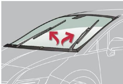PEUGEOT 5008 - Position particulière de l'essuie-vitre avant - 1