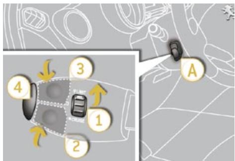 PEUGEOT 5008 - Commandes sous-volant - 1