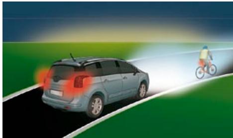 PEUGEOT 5008 - L'éclairage directionnel - 1