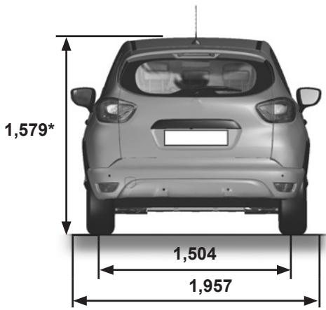 RENAULT CAPTUR - Dimensions (en mètres) - 3