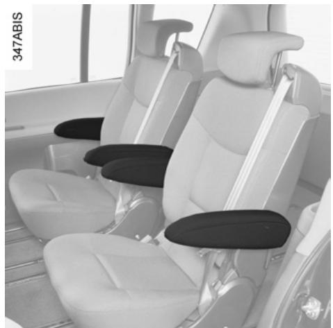 RENAULT monospace ESPACE 3 - REAR SEATS: armrests - 1