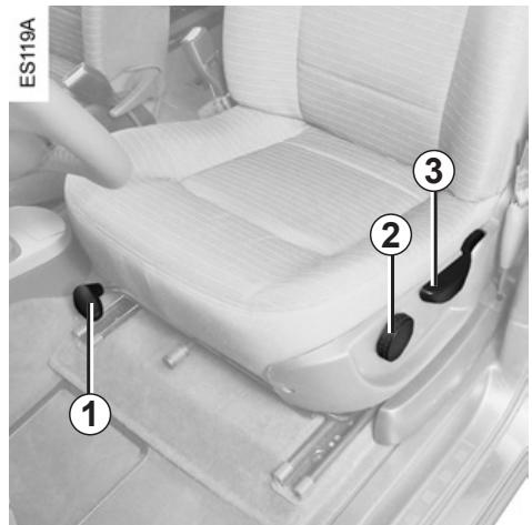 RENAULT monospace ESPACE 3 - FRONT SEATS WITH MANUAL CONTROL - 1