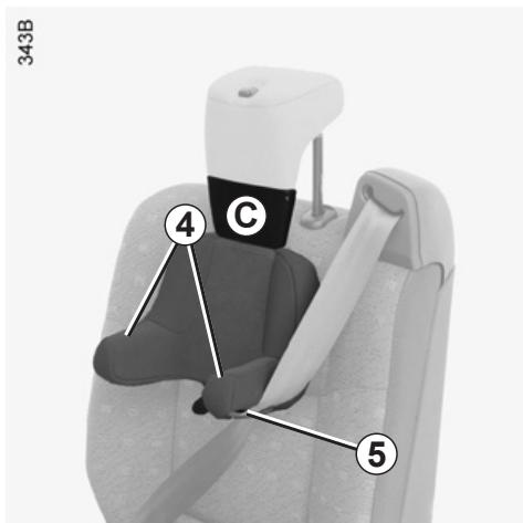 RENAULT monospace ESPACE 3 - CHILD'S CONVERTIBLE HEADREST (continued) - 2