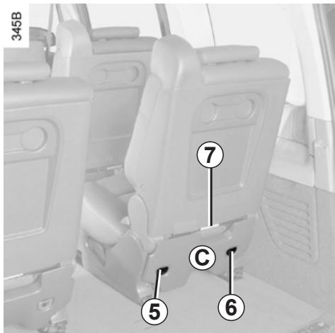 RENAULT monospace ESPACE 3 - To remove a seat - 1