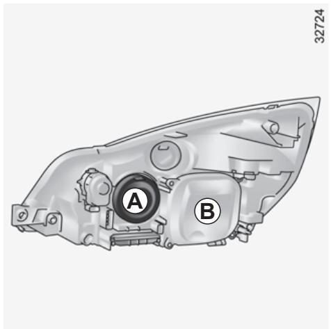 RENAULT monospace ESPACE 3 - XENON HEADLIGHTS: changing bulbs - 1