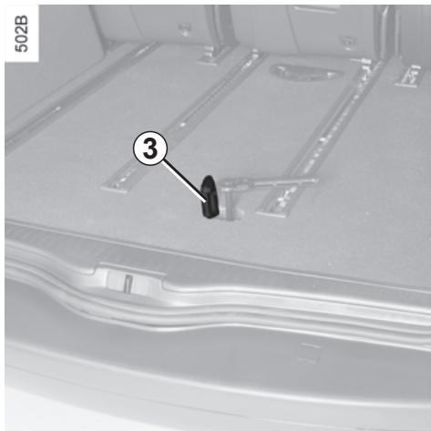 RENAULT monospace ESPACE 3 - In the event of a puncture, depending on the vehicle, you will have: - 1