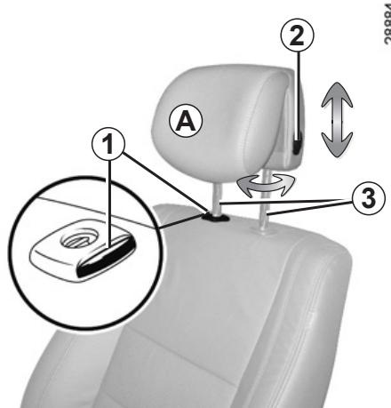 RENAULT monospace ESPACE 3 - FRONT HEADRESTS - 1