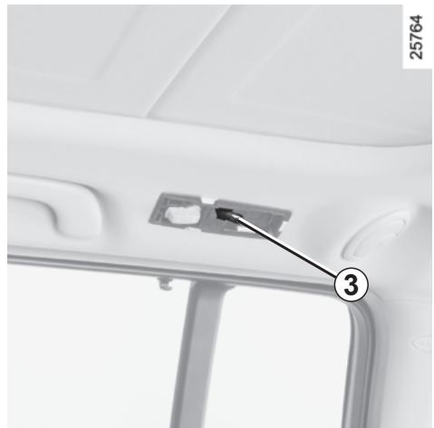 RENAULT monospace ESPACE 3 - INTERIOR LIGHTING: changing bulbs (continued) - 2
