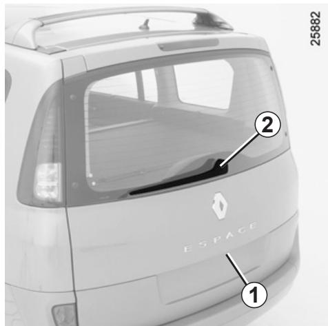 RENAULT monospace ESPACE 3 - OPENING REAR SCREEN - 1