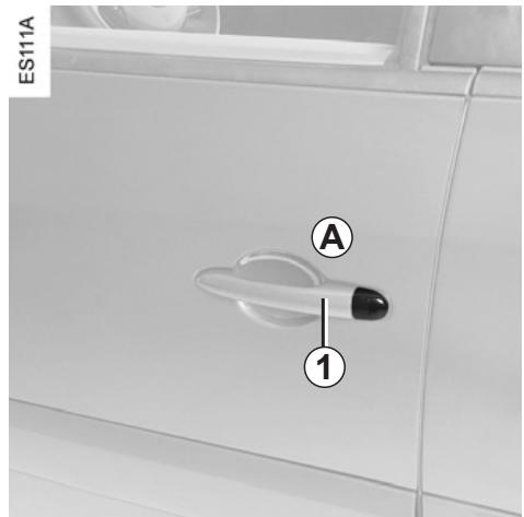 RENAULT monospace ESPACE 3 - Locking/unlocking the doors from the outside - 1