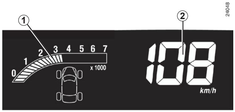 RENAULT monospace ESPACE 3 - INSTRUMENT PANEL: displays and indicators - 1