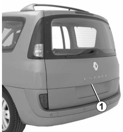 RENAULT monospace ESPACE 3 - Luggage COMPARTMENT - 1
