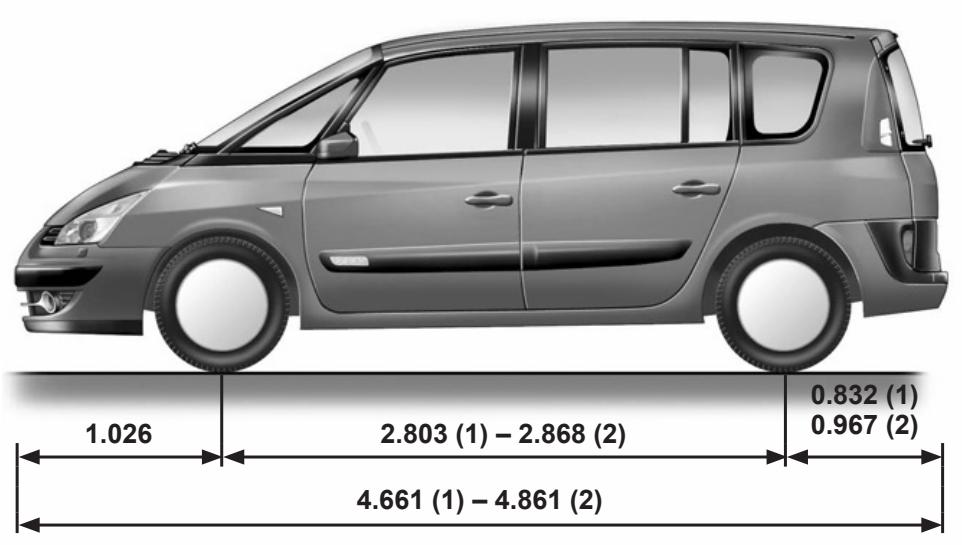 RENAULT monospace ESPACE 3 - Weight transfer - 1