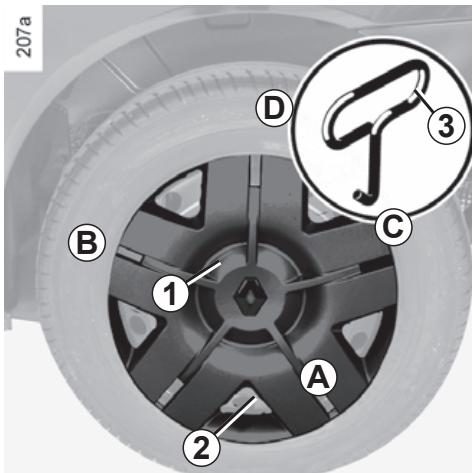 RENAULT monospace ESPACE 3 - Assembling the wheelbrace - 1